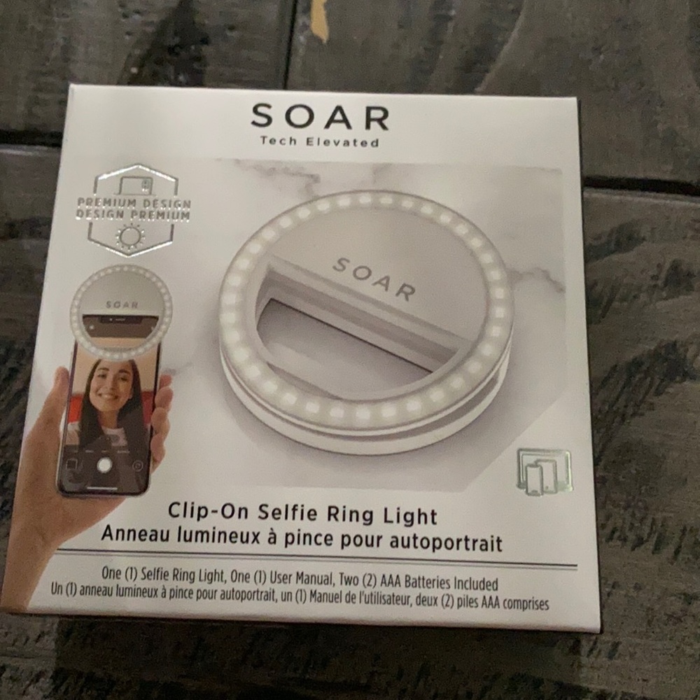SOAR clip on Selfie Ring Light